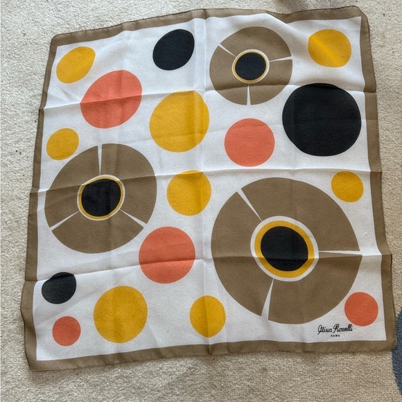 Italian OLIVIA ROSSELLI Geometric Scarf - Picture 6 of 6